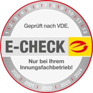 Grafik E-Check Plakette